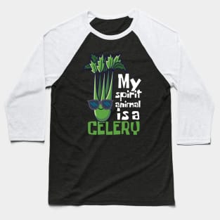 My Spirit Animal Is A Celery Funny Baseball T-Shirt